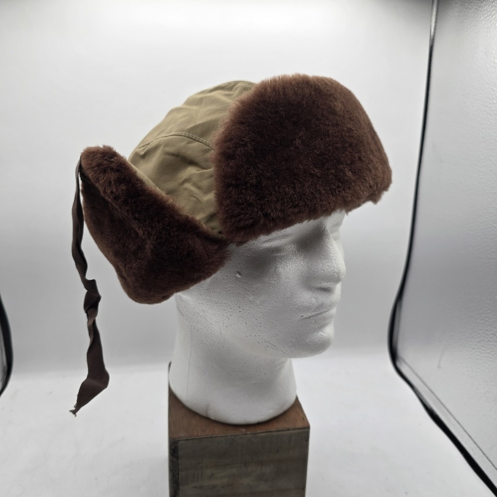Vtg LL Bean Trapper Ear Flap Winter Hat USA Made Cousin Eddie Sz XL